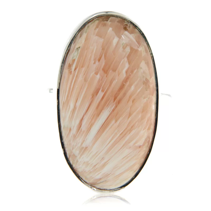 Inel Argint 925 Scolecit Natural - Claritate si Armonie