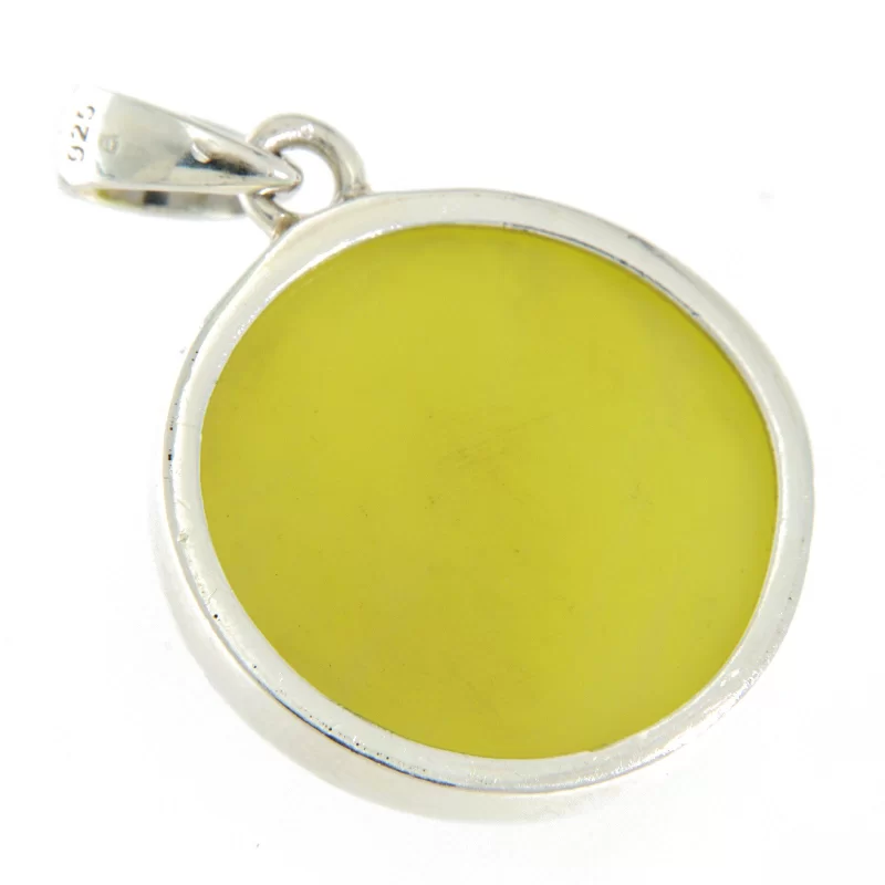 Pandant din Argint 925 Opal verde Natural -  Frumusețe Radiantă și Inovație