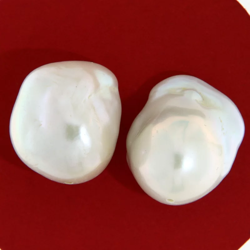 Pereche Perle Baroque Naturale - Eleganta si Frumusete Rafinata