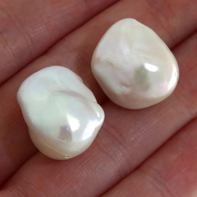 Pereche Perle Baroque Naturale - Eleganta si Frumusete Rafinata