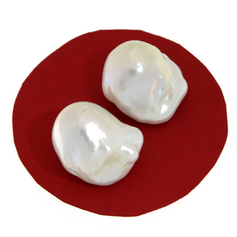 Pereche Perle Baroque Naturale - Luminozitate Pretioasa