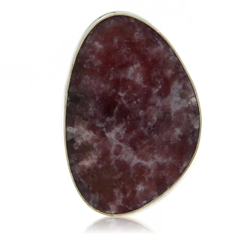 Inel Argint 925 Lepidolit Natural - Eleganță și Echilibru