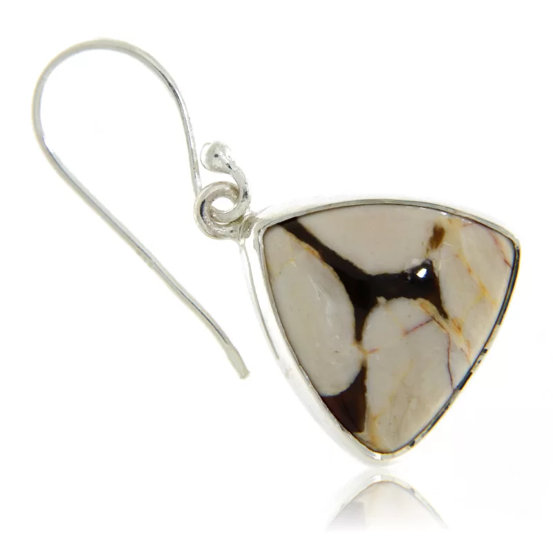 Cercei Argint 925 Alun fosilizat Natural - Eleganta Ancestrala