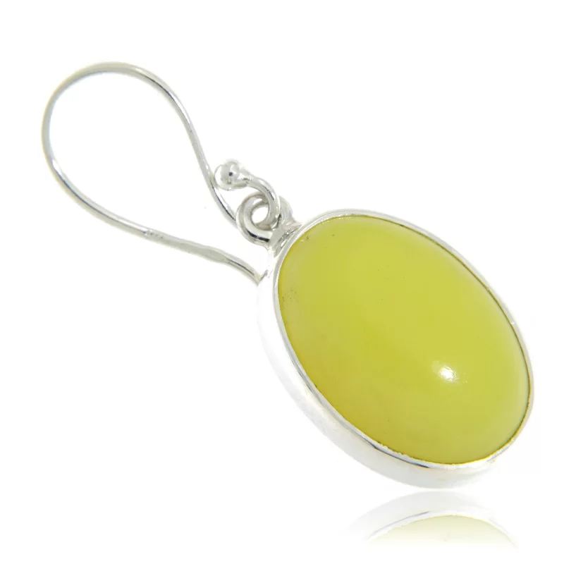 Cercei Argint 925 Opal Verde Natural - Stralucire si Reflectie Vibranta