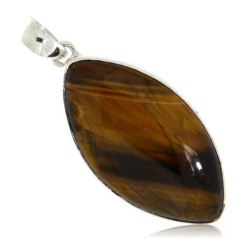 Pandant Argint 925 Ochi de tigru Natural - Putere si Eleganta