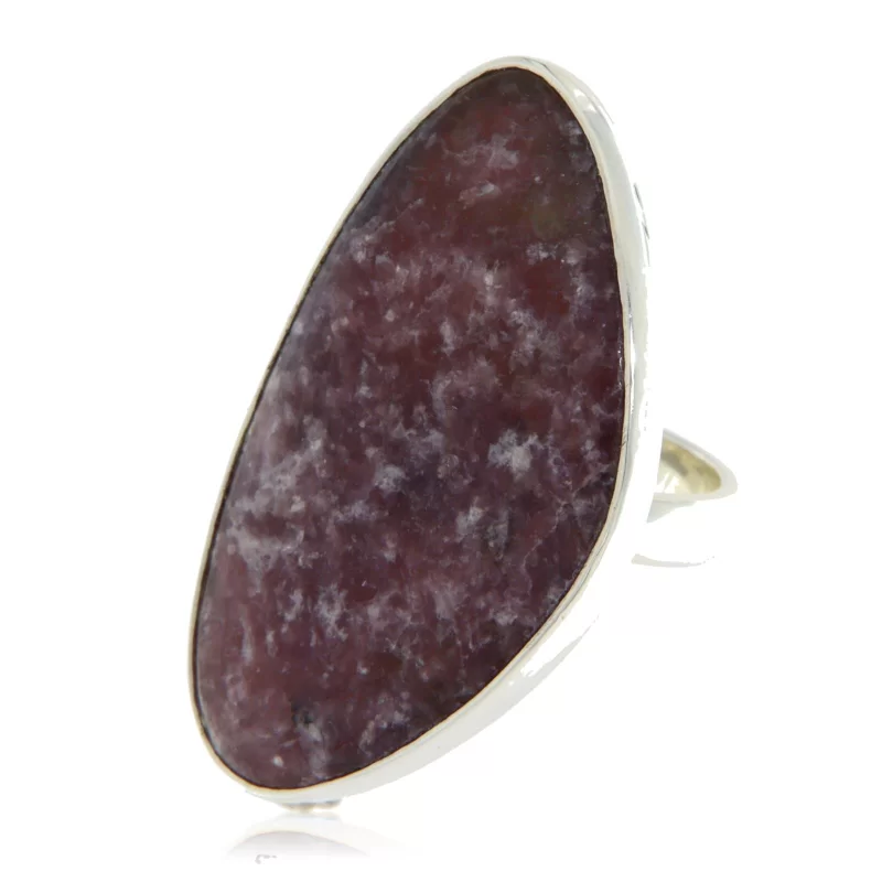 Inel Argint 925 Lepidolit Natural - Calm si Eleganta