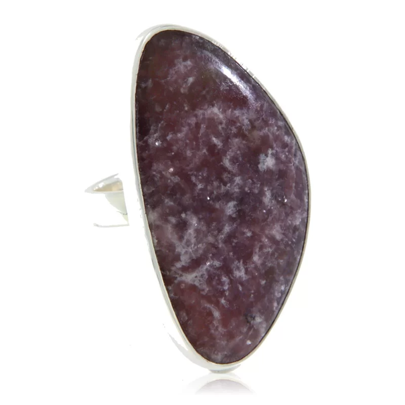 Inel Argint 925 Lepidolit Natural - Calm si Eleganta