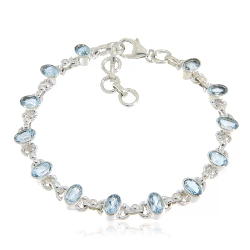 Bratara Argint 925  Topaz Natural - Stralucire si Eleganta