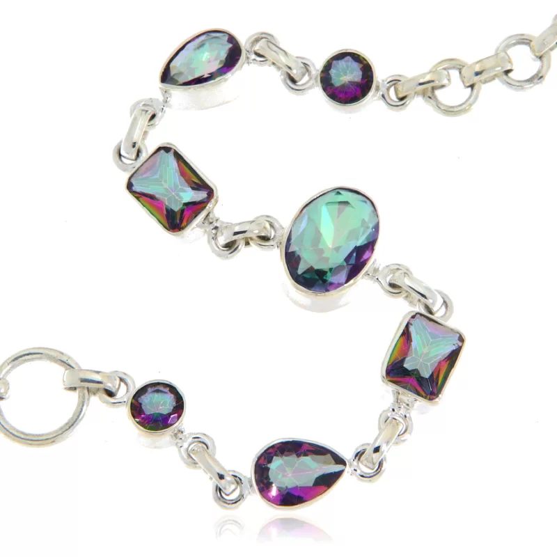 Bratara Argint 925  Topaz Mistic - Stralucire si Mister
