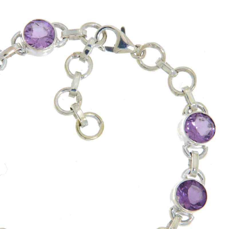 Bratara Argint 925 Ametist Natural - Stralucire si Eleganta