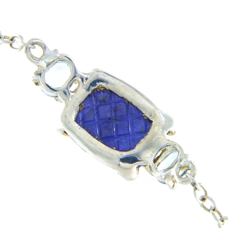Bratara Argint 925  Tanzanit Topaz Naturale - Eleganta si Stralucire