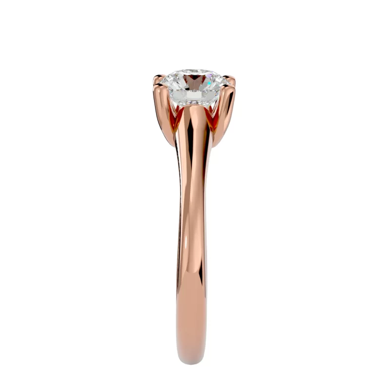 Inel de logodna Dazzling Briliant Rose Aur 18k Real Diamond - Diana