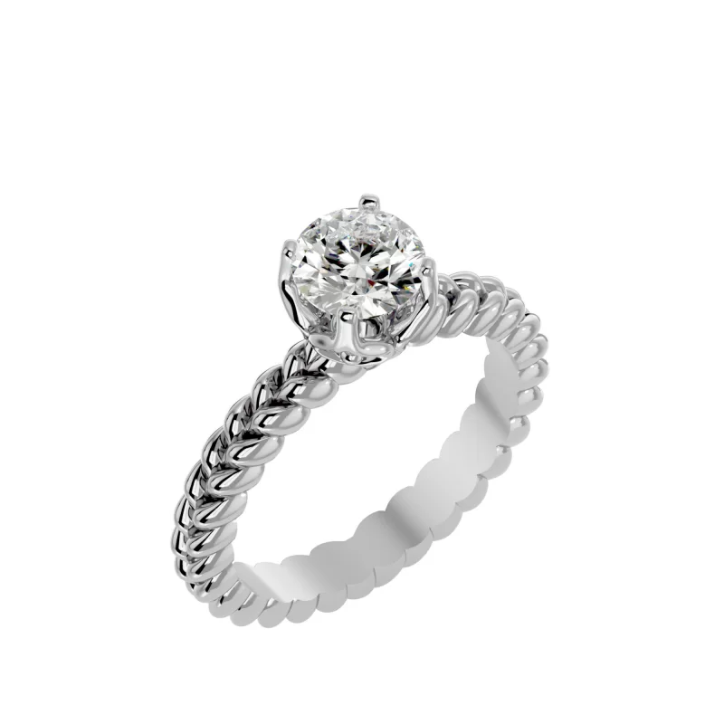 Inel de logodna Fascinant Briliant White Aur 18k Pure Diamond - Naomi