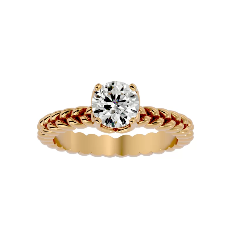 Inel de logodna Magnific Briliant Aur Galben 18k Diamant Natural - Aurora