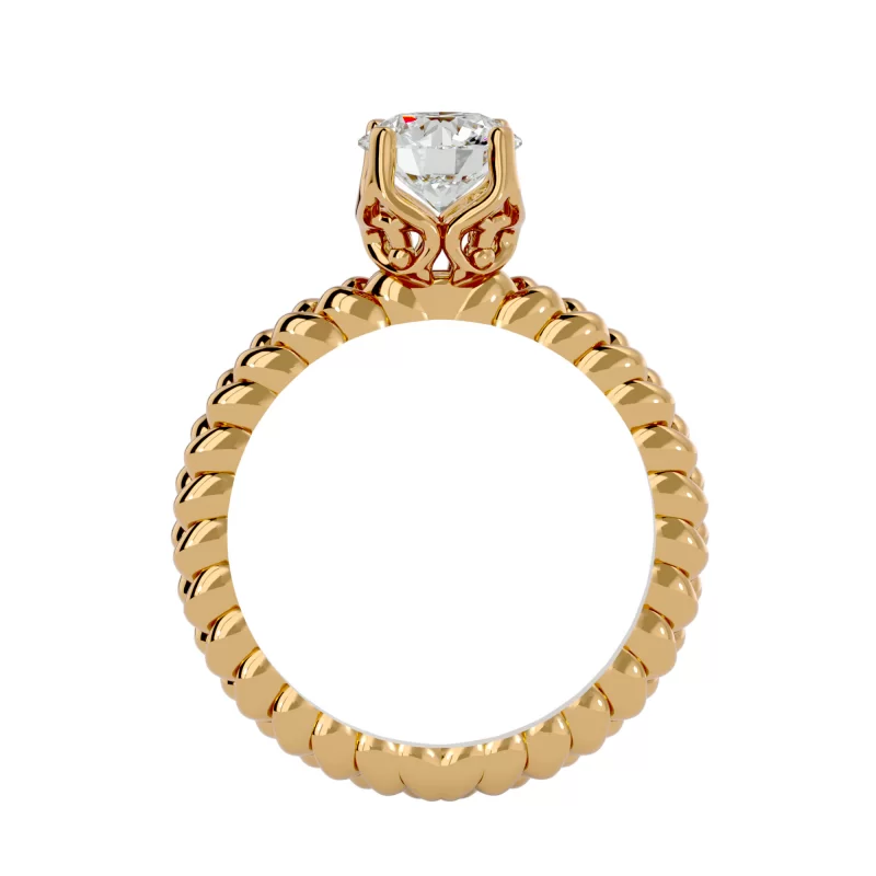 Inel de logodna Magnific Briliant Aur Galben 18k Diamant Natural - Aurora