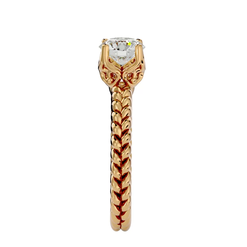 Inel de logodna Magnific Briliant Aur Galben 18k Diamant Natural - Aurora
