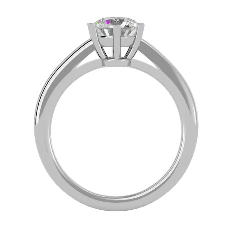 Inel de logodna Uimitor Briliant Aur Alb 18k Diamant Natural - Carina
