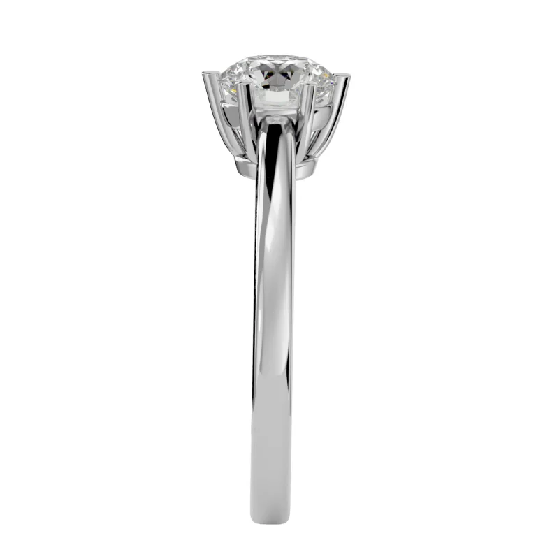 Inel de logodna Uimitor Briliant Aur Alb 18k Diamant Natural - Carina