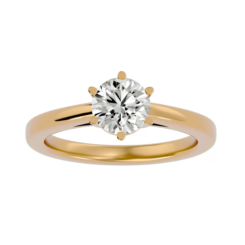 Inel de logodna Seducator Briliant Gold Aur 18k Pure Diamond - Ingrid