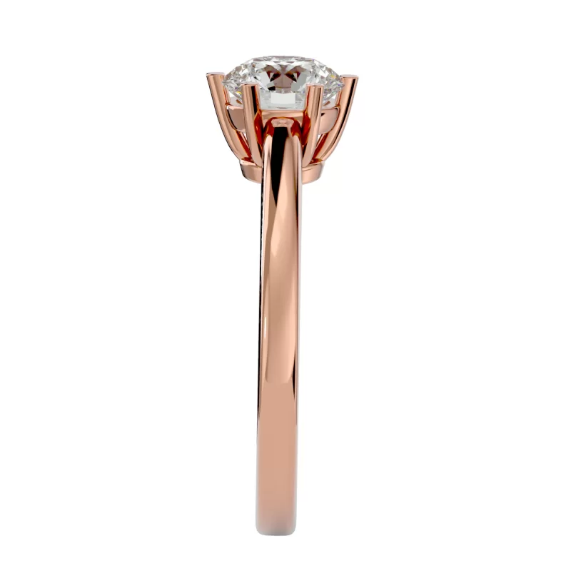 Inel de logodna Captivant Briliant Rose Aur 18k Pure Diamonds - Venus