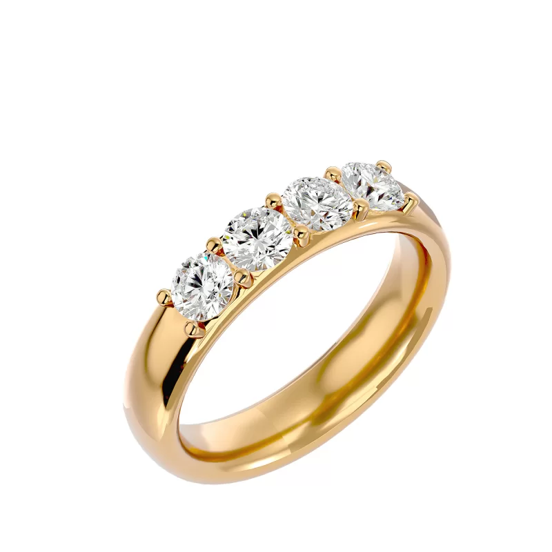 Inel Semi-Eternity Splendid Briliant Aur 18k Diamante Naturale - Maria
