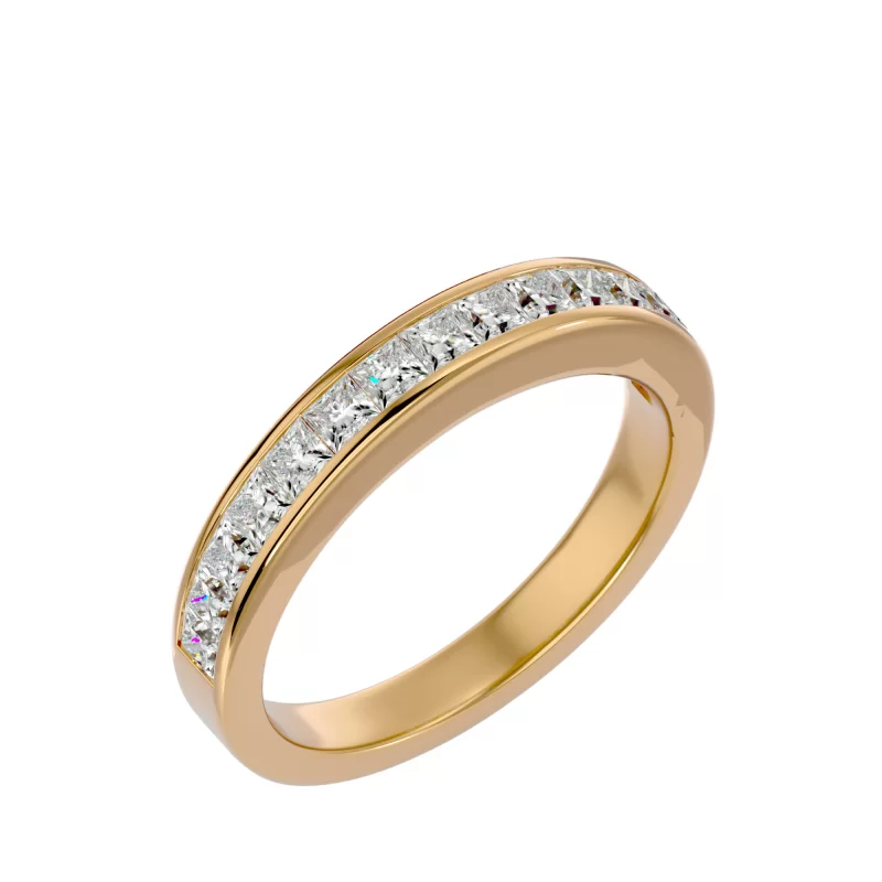 Inel Semi-Eternity Spectacular Briliant Aur 18k Diamante Naturale - Ana
