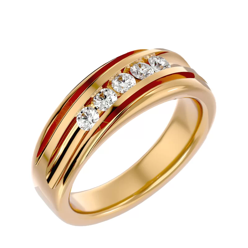 Verigheta tip Inel pentru Barbati Aur 18k Diamante Naturale - Cairo