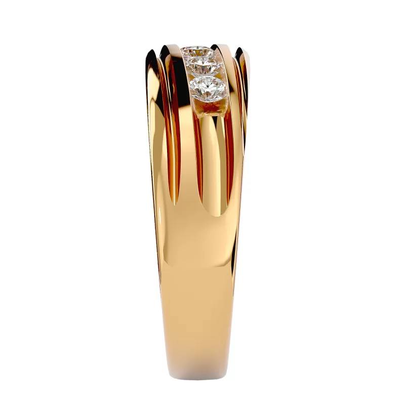 Verigheta tip Inel pentru Barbati Aur 18k Diamante Naturale - Cairo