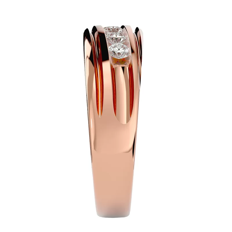 Verigheta tip Inel pentru Barbati Aur 18k Diamante Naturale - Cairo