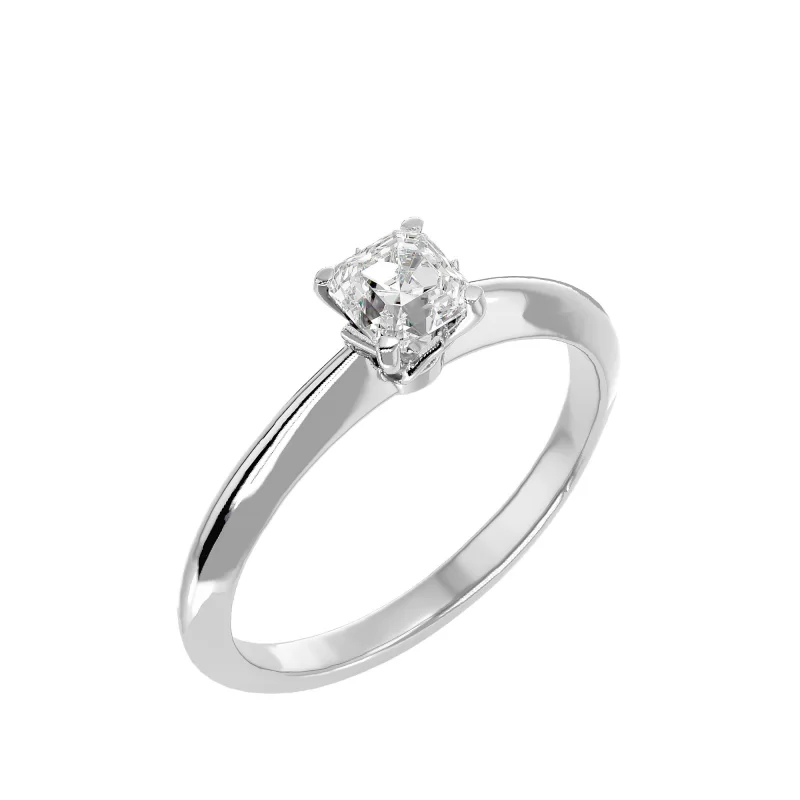Inel de logodna Deluxe Cushion Aur Alb 18k Genuine Diamonds - Celine
