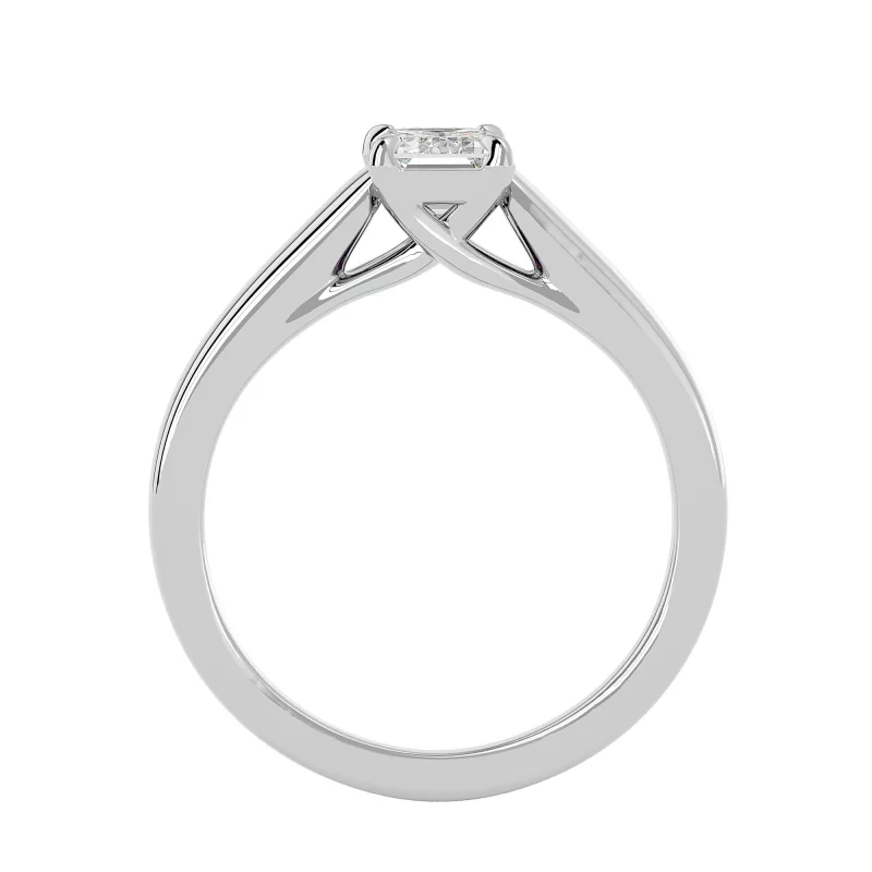 Inel de logodna Emerald Aur Alb 18k Diamante Naturale - Matilda
