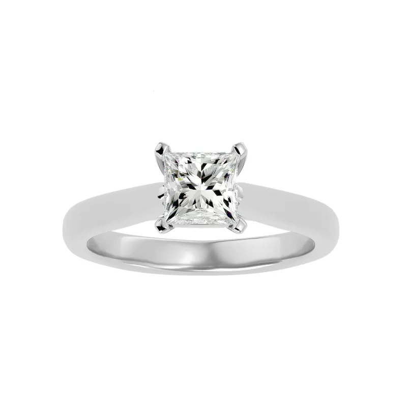 Inel de logodna Princess Aur Alb 18k Diamante Naturale - Rhianna