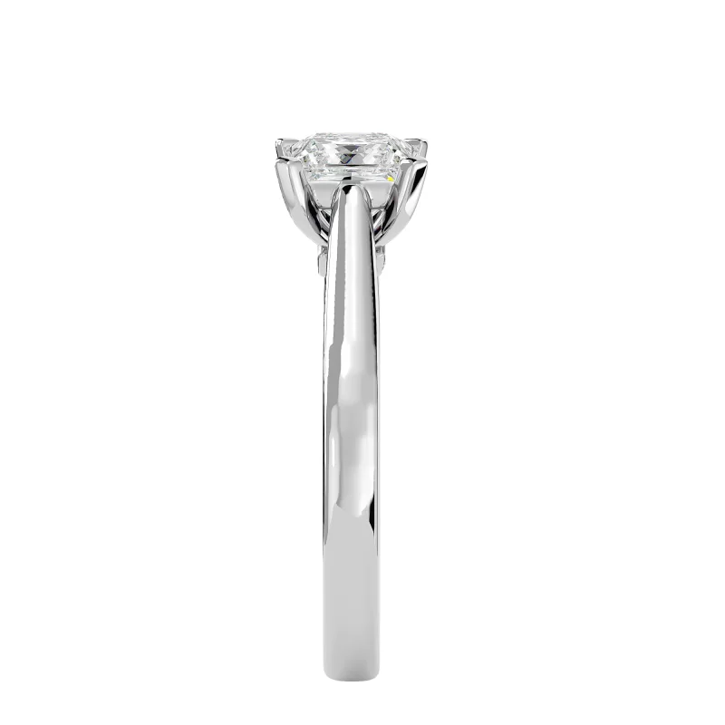 Inel de logodna Princess Aur Alb 18k Diamante Naturale - Rhianna