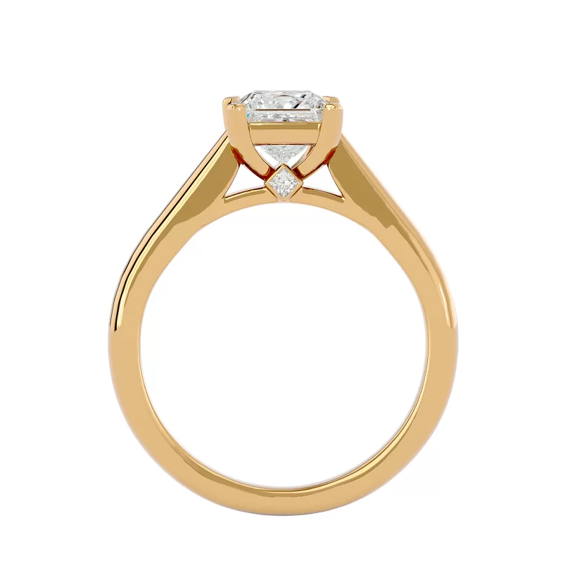 Inel de logodna Princess Galben Alb 18k Diamante Naturale - Rhianna