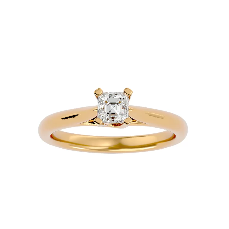 Inel de logodna Cushion Aur Galben 18k Diamante Naturale - Alice