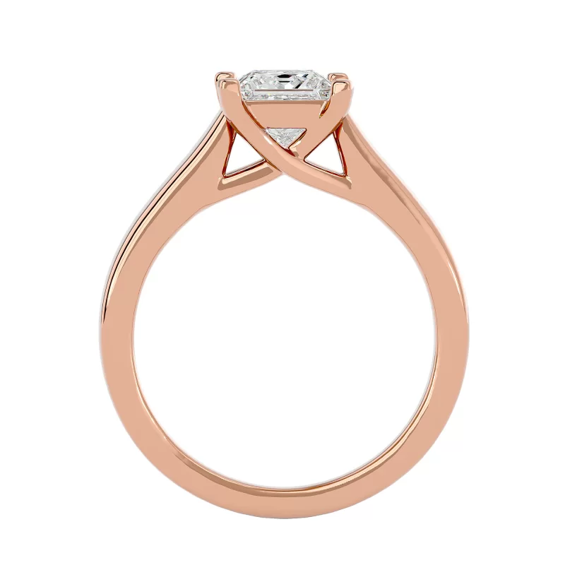 Inel de Logodna Princess Aur Roz 18k Diamante Naturale - Britney