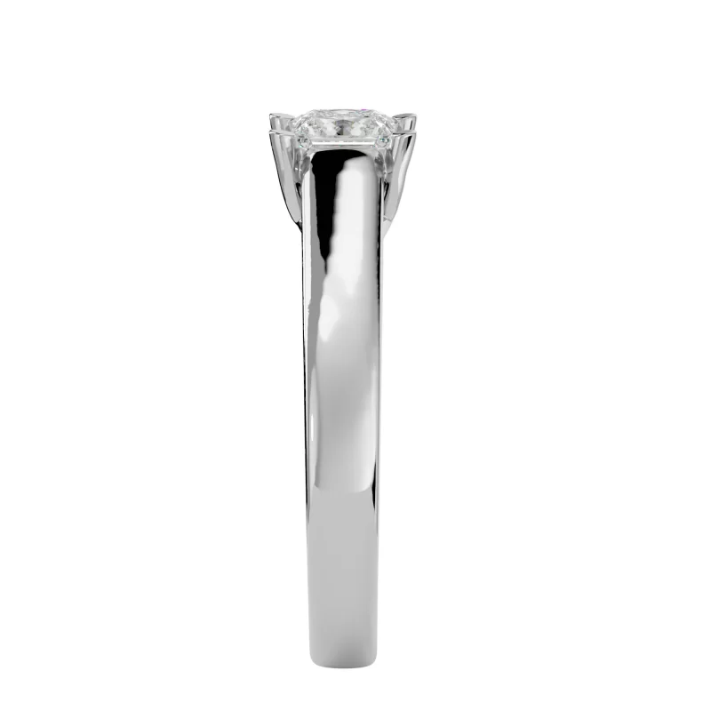 Inel de Logodna Sublime Princess Aur Alb 18k Genuine Diamonds - Dalia
