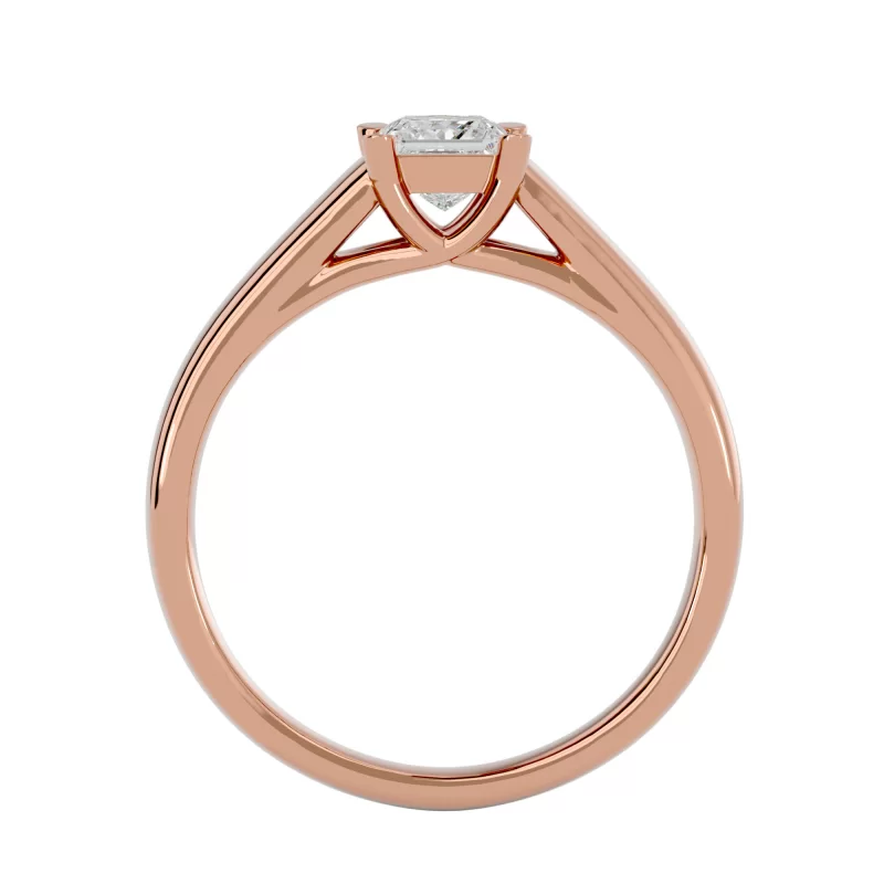 Inel de Logodna Stylish Princess Aur Roz 18k Pure Diamond - Dalia
