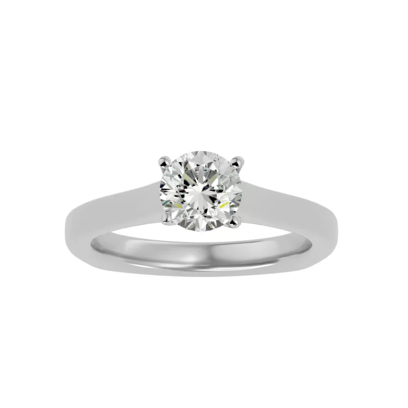 Inel de Logodna Mesmerizing Briliant Aur Alb 18k Real Diamond - Selma
