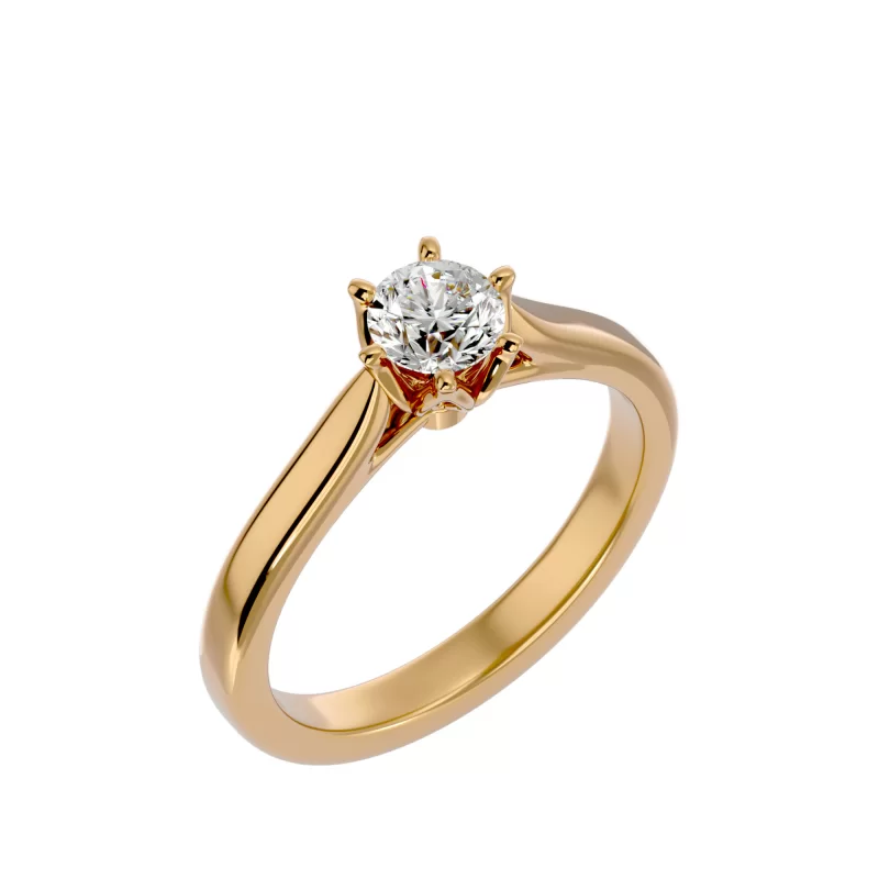 Inel de Logodna Refined Briliant Gold Aur 18k Pure Diamond - Monique