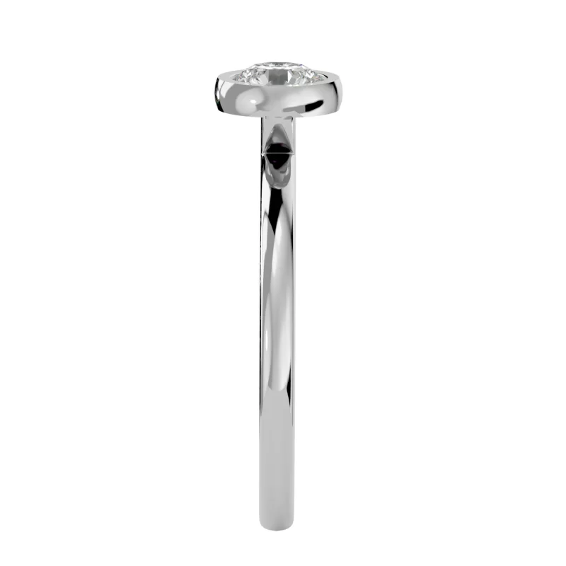 Inel de Logodna Briliant Aur Alb 18k Diamant Natural - Irena