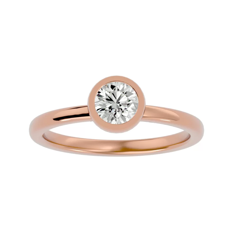 Inel de Logodna Precious Briliant Rose Aur 18k Real Diamond - Irena