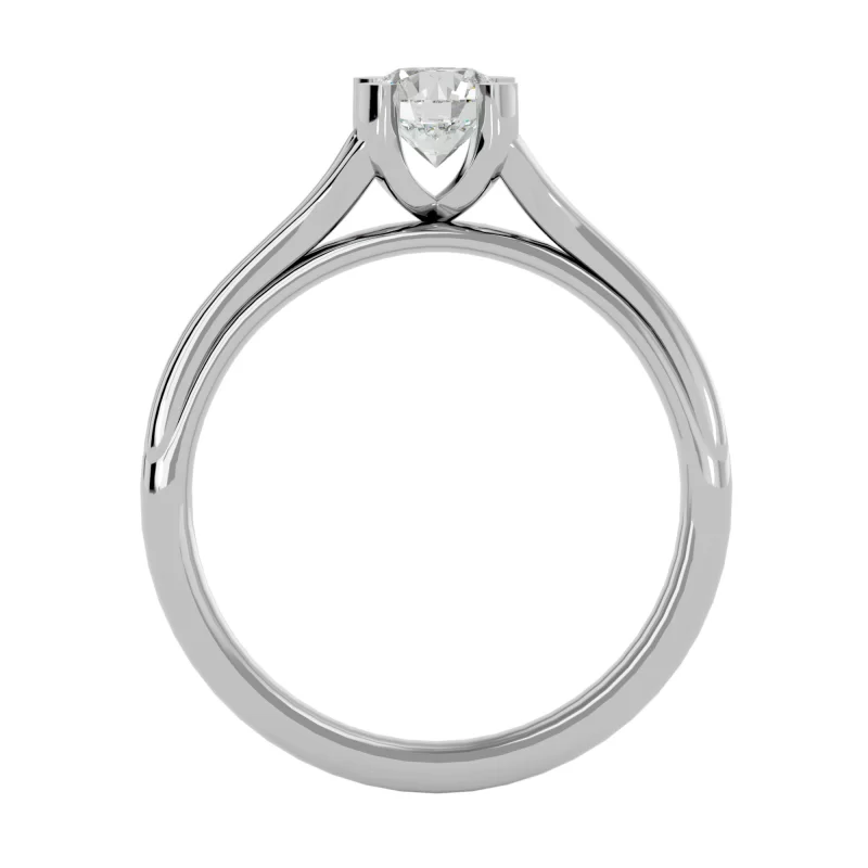 Inel de Logodna Sumptuous Briliant Aur Alb 18k Diamant Natural - Janine