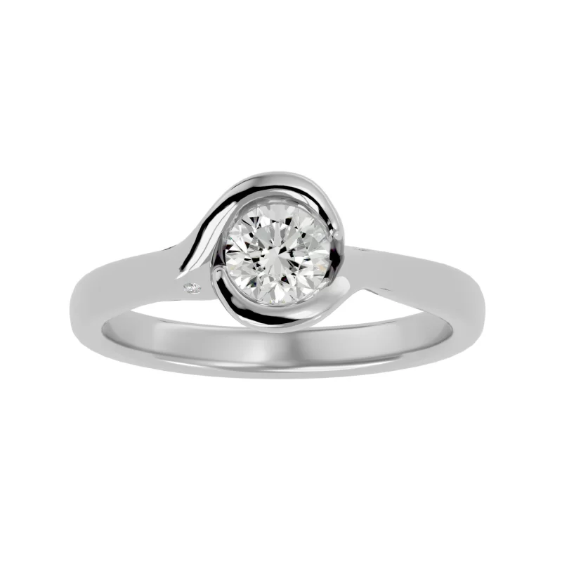 Inel de Logodna Stunning Briliant White Aur 18k Pure Diamond - Bristena