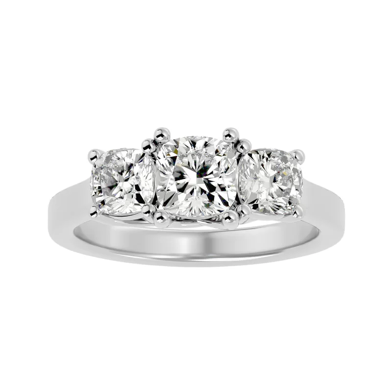 Inel de Logodna Refined Trilogy White Aur 18k Pure Diamonds - Aura