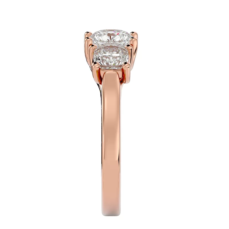 Inel de Logodna Noble Trilogy Rose Aur 18k Genuine Diamonds - Aura