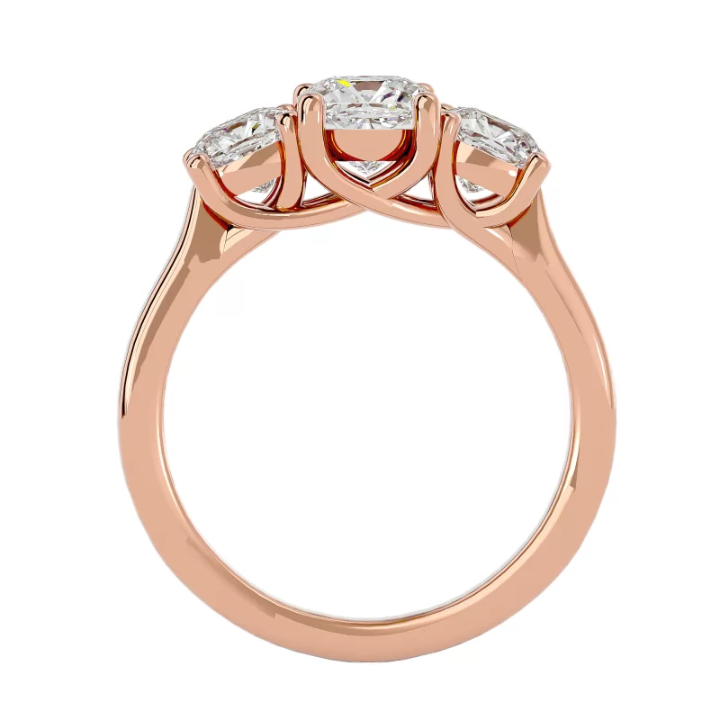 Inel de Logodna Noble Trilogy Rose Aur 18k Genuine Diamonds - Aura