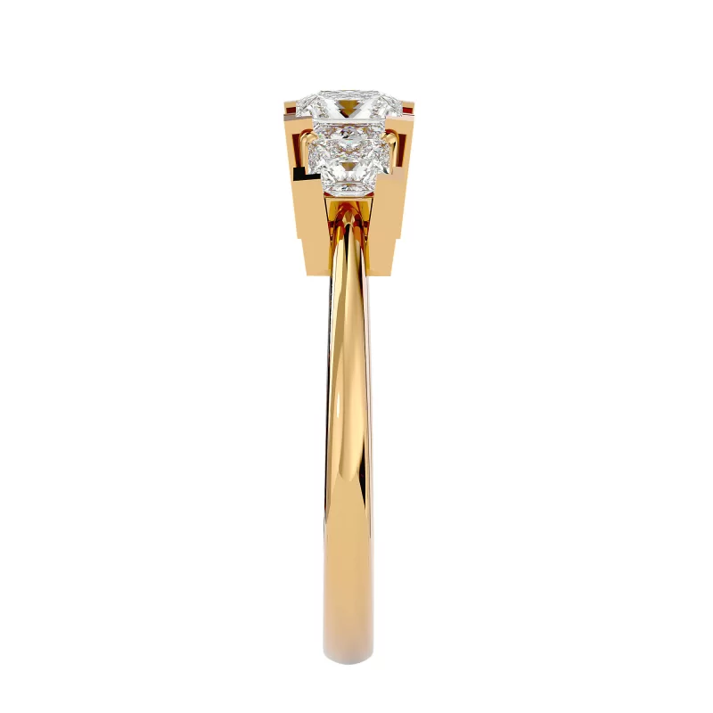 Inel de Logodna Exquisite Trilogy Aur Galben 18k Genuine Diamonds - Otilia