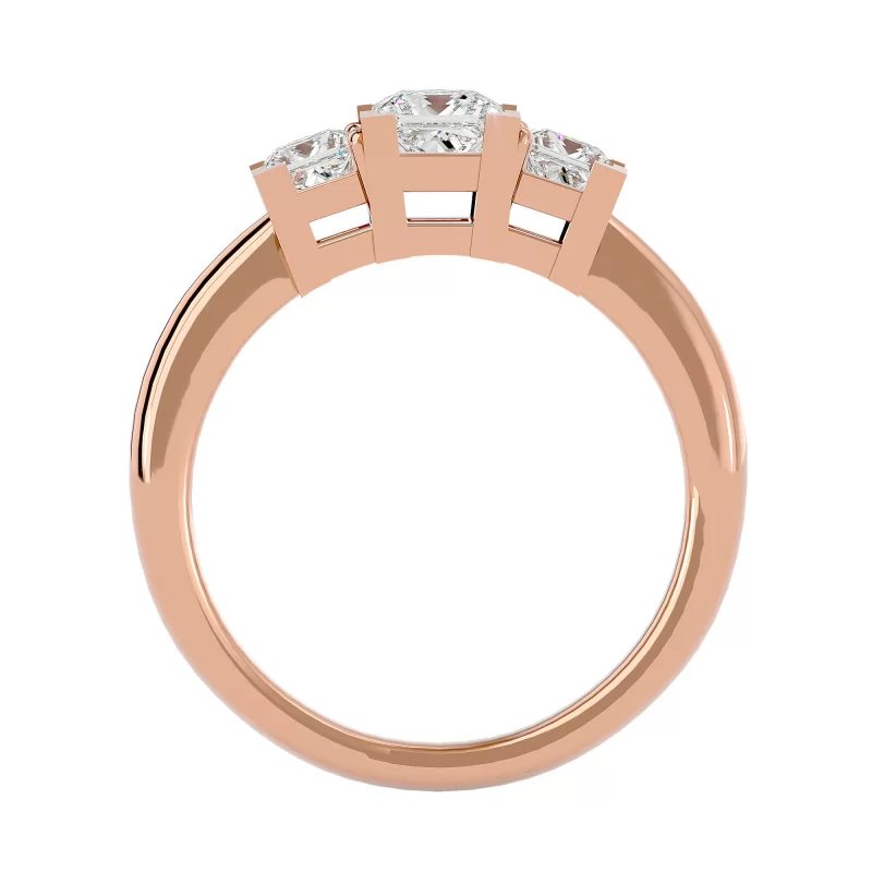 Inel de Logodna Irresistible Trilogy Rose Aur 18k Real Diamond - Otilia