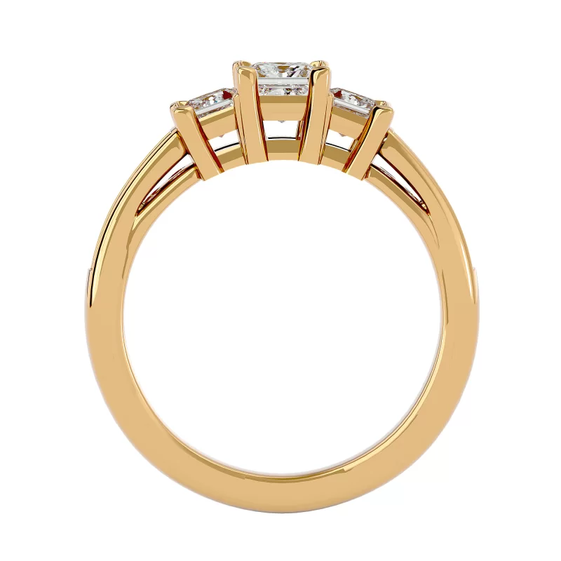 Inel de Logodna Trilogy Aur Galben 18k Diamant Natural -  Maya